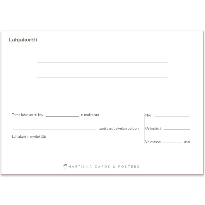 Lahjakortit